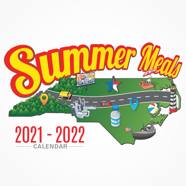 illustration for the 2021-2022 Summer Meals program calendar