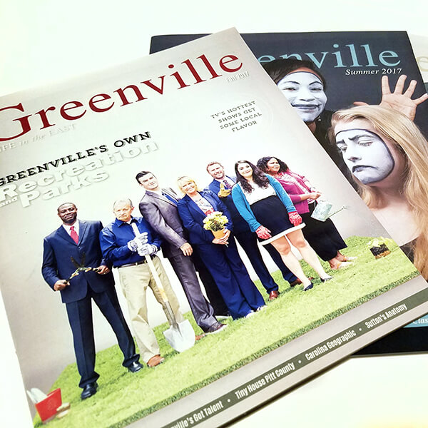 Magazine covers of Greenville: Life in the East