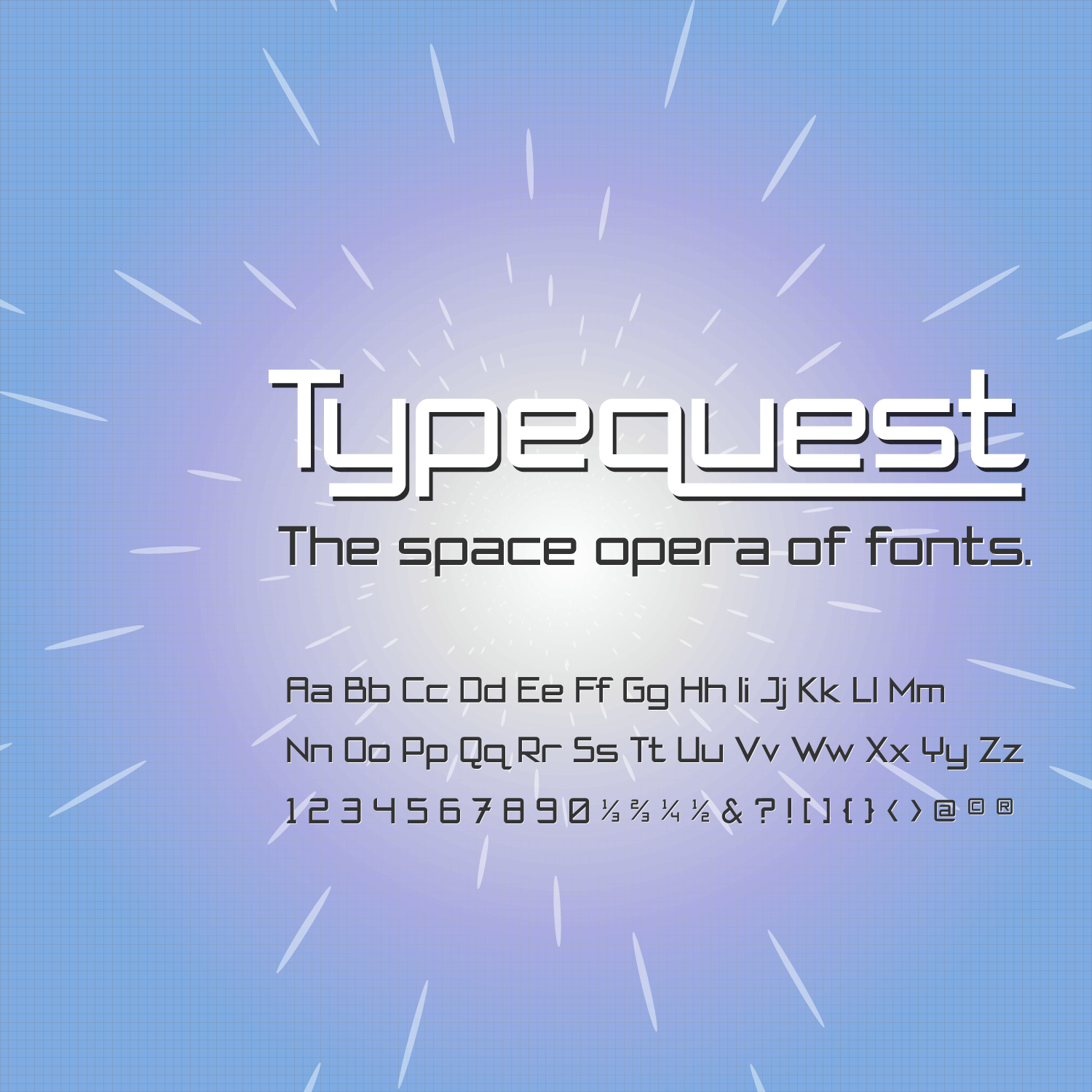 type samples of the font fontquest