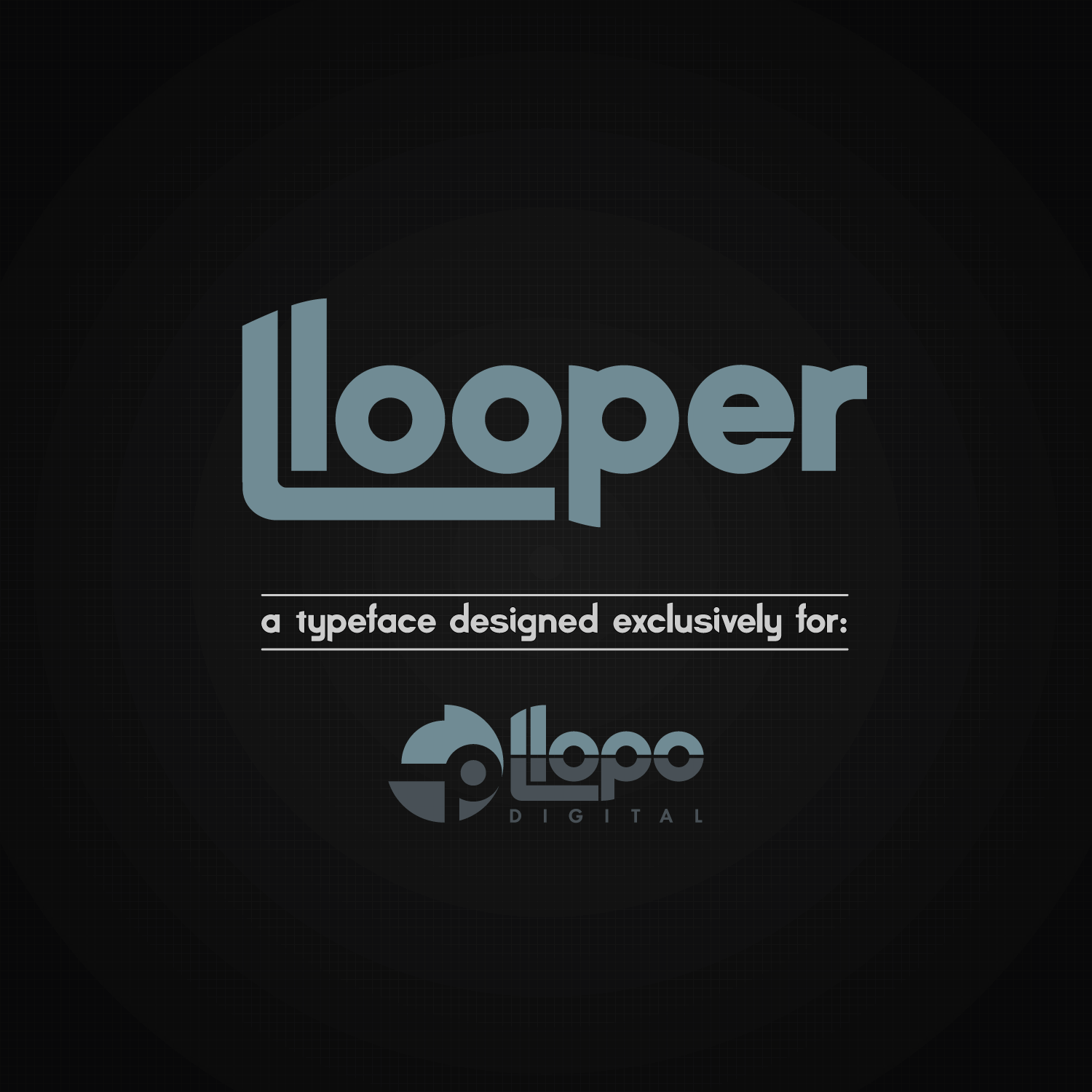 type samples of Llooper font
